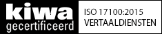 ISO 17100:2015 gecertificeerd ISO 17100:2015 gecertificeerd