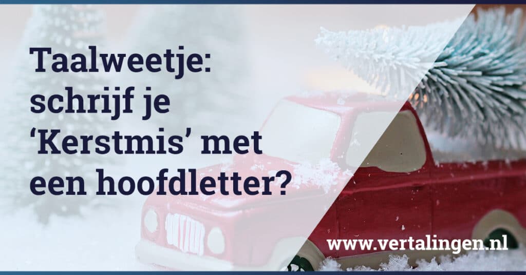 Kerstmis hoofdletter